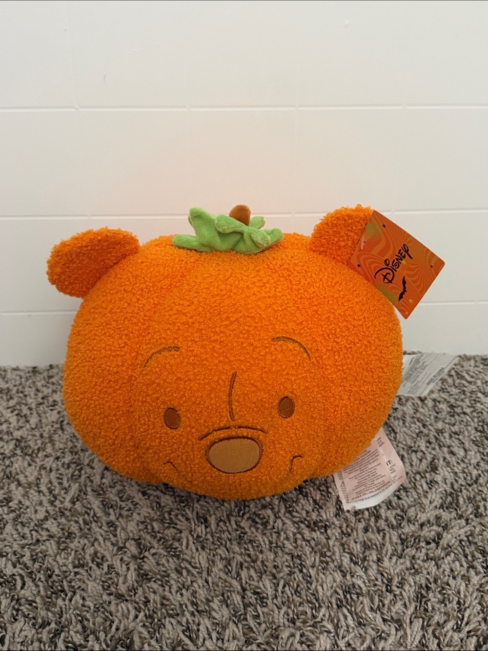 Aldi x Disney WINNE THE POOH Pumpkin 10” Plush Pillow Viral Halloween Fall 2026